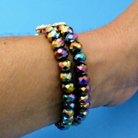 💚💲4/$20. Butterfly Rainbow-Beads Bracelet, Jewelr - Picture 3 of 6
